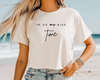 Wine Time Tee | Women's Boxy Tee