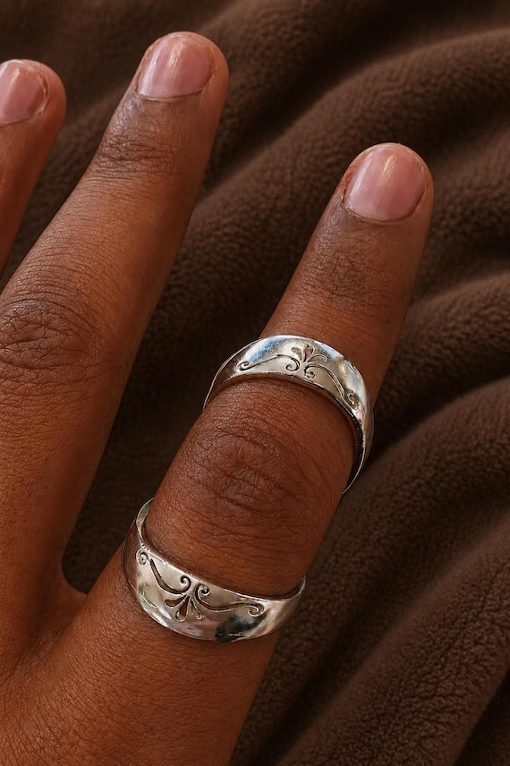 Adjustable Silver Finger Splint Ring, Arthritis & EDS Joint Support Ring, Hypermobile Finger Brace, Swan Neck Deformity Jewelry