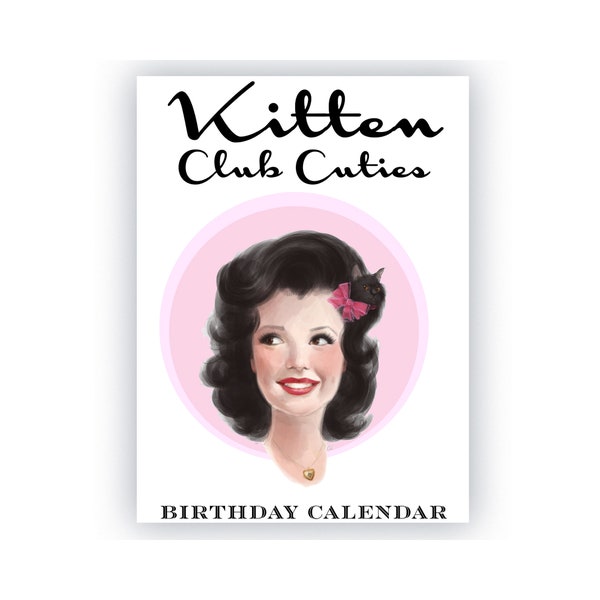 Pinup Girl Perpetual Birthday Wall Calendar. Free shipping in the USA. Perpetual wall calendar, Event Celebration Calendar