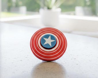 Iconic Shield Fidget Spinner | Sensory Focus Toy Gadget | Keep Hands Busy
