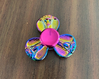 Iridescent Cobra Snake Fidget Spinner: Mythical Kinetic Functional Art