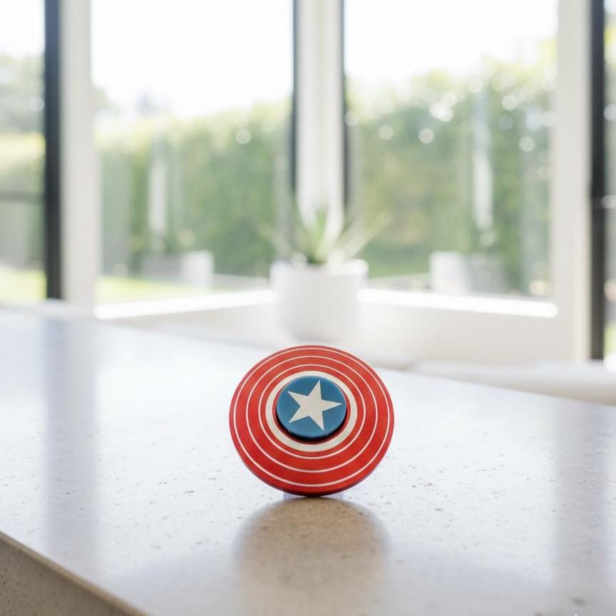 Captain America Fidget Spinner - Etsy