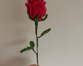 Handmade Pink Rose, Valentine's Day Gift