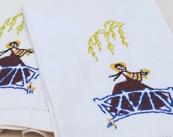 Pillow Sham Wall Art to Frame Vintage Needlepoint Rocking Horse Colorful Cross Stitch Sewing Supply