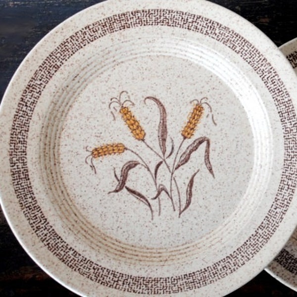 Wheat Plates Etsy