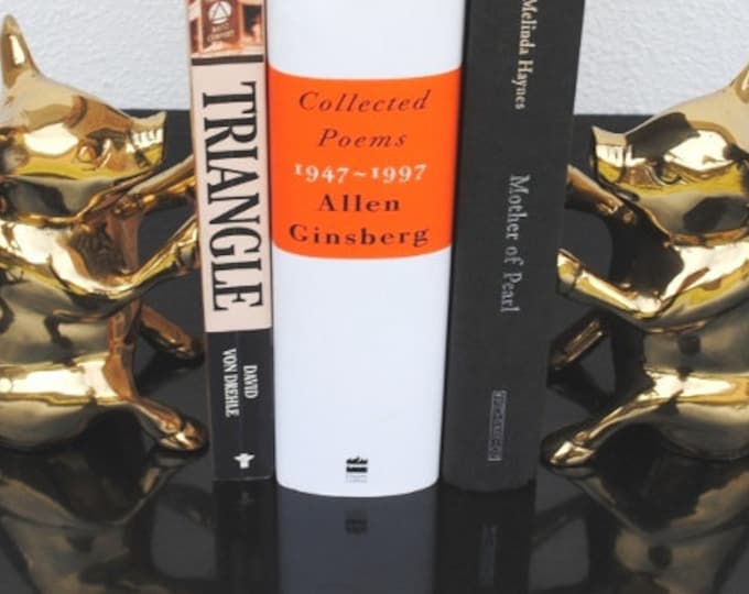 Vintage Brass Pig Bookends or Doorstop, Solid Heavy Figurine Statue Set