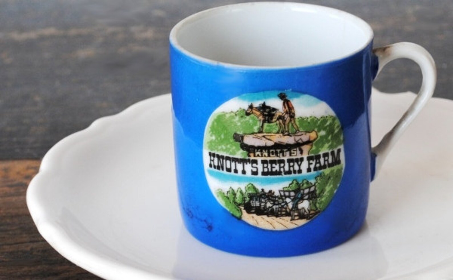 Vintage Knotts Berry Farm Souvenir Miniature Cup Porcelain Mug Etsy
