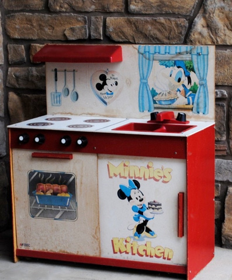 Vintage Disney Minnie Mouse Kitchen Set Display Toy FREE | Etsy