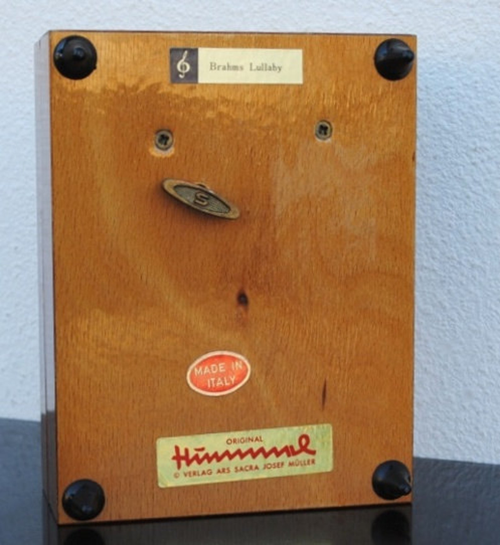 Vintage Hummel Music Box Children & Baby in Crib Brahms Etsy