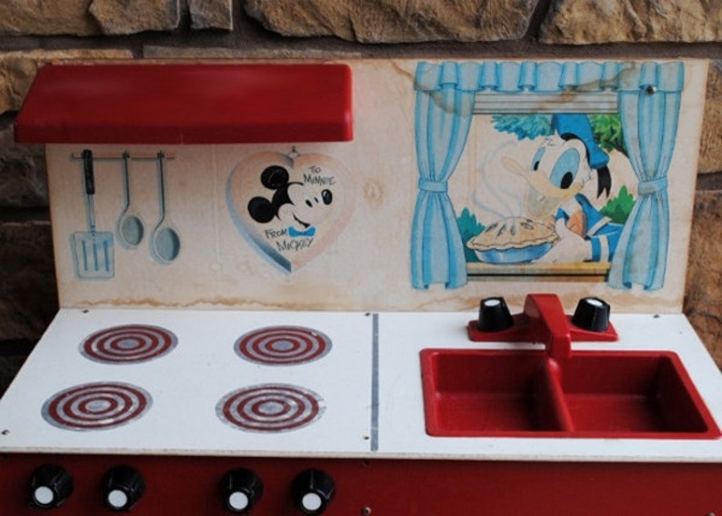 Vintage Disney Minnie Mouse Kitchen Set Display Toy FREE | Etsy