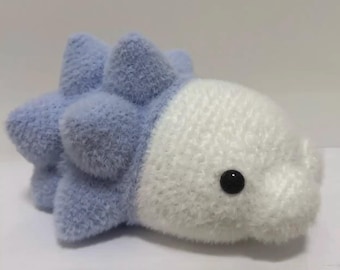 Snom Crochet Plush – Handmade Fluffy Amigurumi, Pokémon Inspired Plushie
