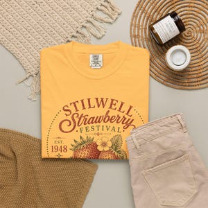 Stilwell Oklahoma Strawberry Festival Comfort Colors Tee, Cottagecore Summer Fruit Shirt image 7