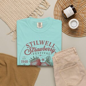 Stilwell Oklahoma Strawberry Festival Comfort Colors Tee, Cottagecore Summer Fruit Shirt image 12