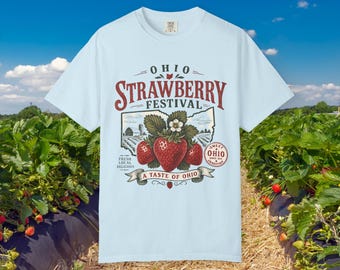 Ohio Strawberry Festival Vintage Comfort Colors Tee