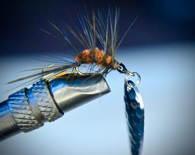 Brown Woolly Worm Short Striker Fishing Lure