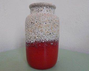 Vintage West German Scheurich 231-15 Fat Lava Vase Mid Century