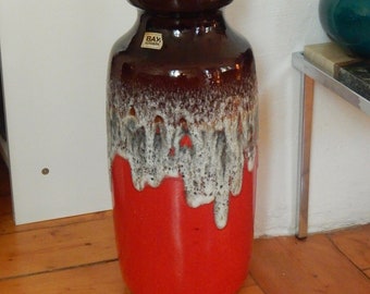 Floor Vase - Fat Lava - Form 82 45 by Bay Keramik  - Mid Century