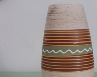 Bay Ceramic Modernist Vase - Marked 647-20 - West German Ceramic