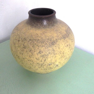 Jasba Vintage Vase - 1124 22 - UFO - West German Pottery Art Fat Lava Era