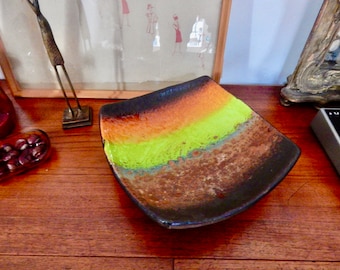 Plato de fruta Studio Ceramic - marrón-verde-naranja - Fat Lava - Studio Keramik