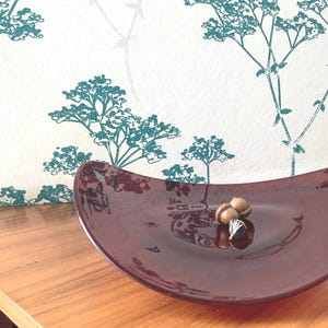RubyRed Glass Bowl - Vintage - Centrepiece by Reijmyre Sweden 1810 - Mid Century