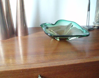 Murano Glass  Bowl - Mid Century - Flavio Poli - Sommerso - Art Glass