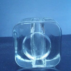 Solifleur - Glass-Blockvase - Walther Design - 60s-70s-