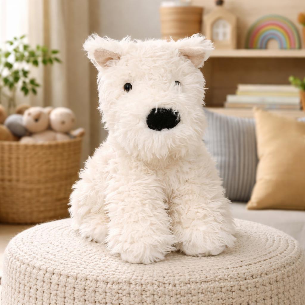 Plush Dog WEST HIGHLAND TERRIER Soft Cute Toy Stuffed Animal Branded Collectible