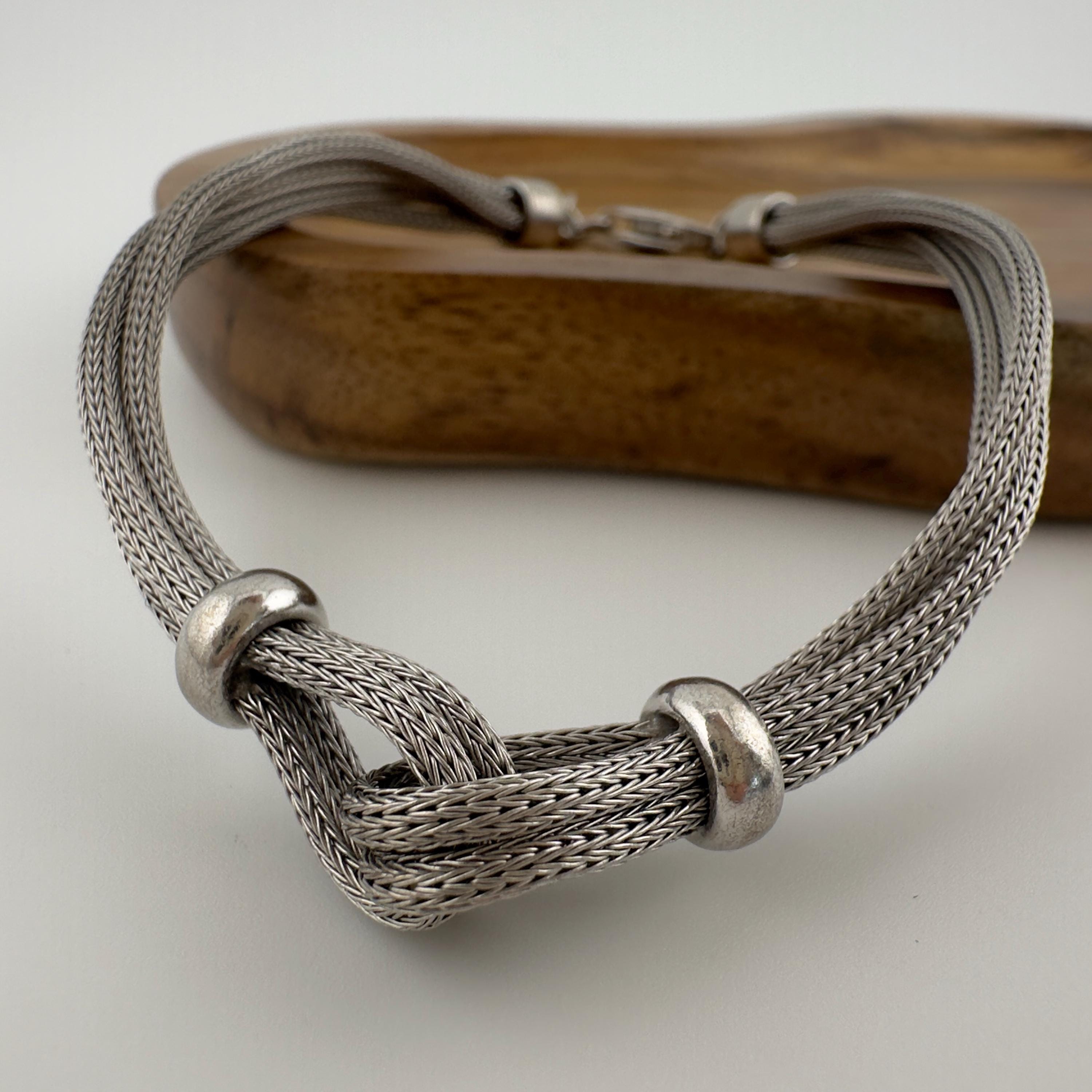 Vintage Italian 925 Sterling Silver Bracelet - Etsy Australia
