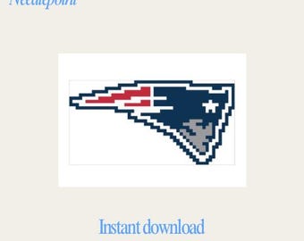 New England Patriots - Stickvorlage
