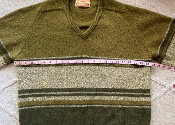 Vintage Green V-Neck Sweater/Green Dream Sweater/… - image 5