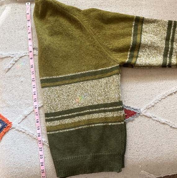 Vintage Green V-Neck Sweater/Green Dream Sweater/… - image 6
