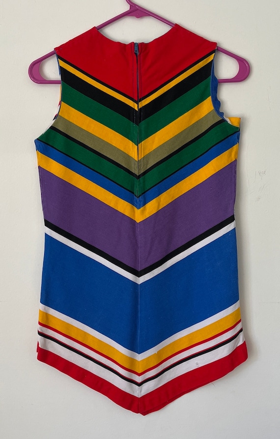 Vintage Rainbow Chevron Tunic - image 2