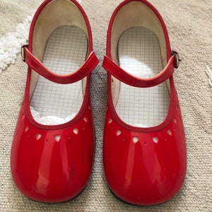 Vintage Red Girls Mary Janes
