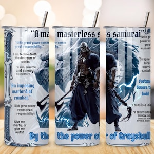 Vaso térmico Skull Gothic Dragon de 20 oz PNG, regalo para amantes de los dragones, vaso térmico Fly Gragon, Dragon Bound PNG, Basgiath College PNG Wrap, recto