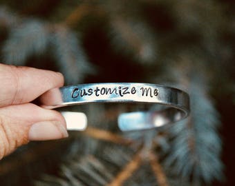 Create your Own, Custom Bangle, Inspiration Bracelet, Motivational cuff, bracelet cuff, Inspiration jewelry, Custom Bangle Cuff, Aluminum