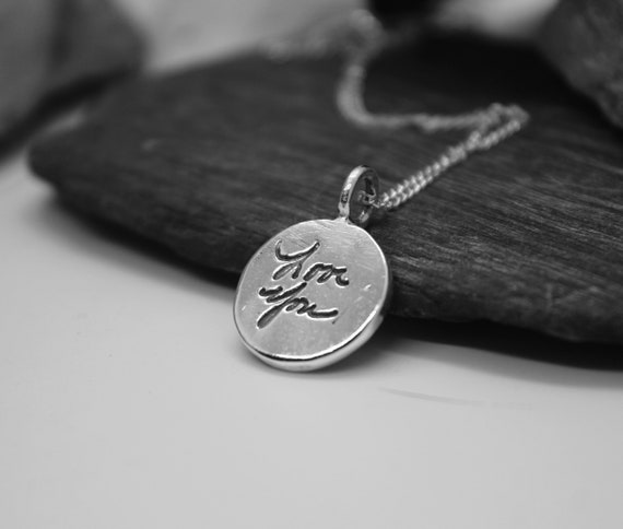 Actual Handwriting Charm Sterling Silver Handwriting Charm Real Handwriting Actually Handmade Jewelry Real Handwritten Message Jewelry Etsy Canada