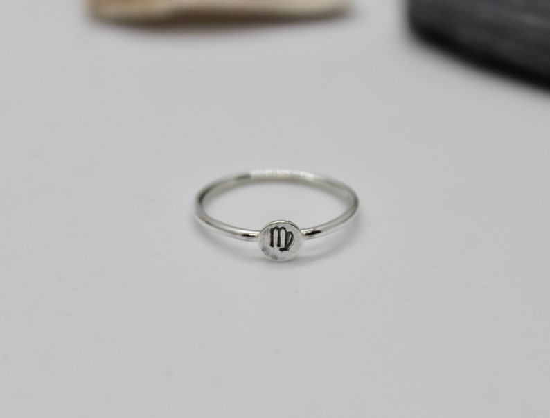 Zodiac Sign Ring Sign Ring Astrology Ring Zodiac Solid Etsy