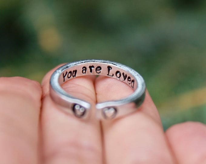 You are Loved Mantra Ring