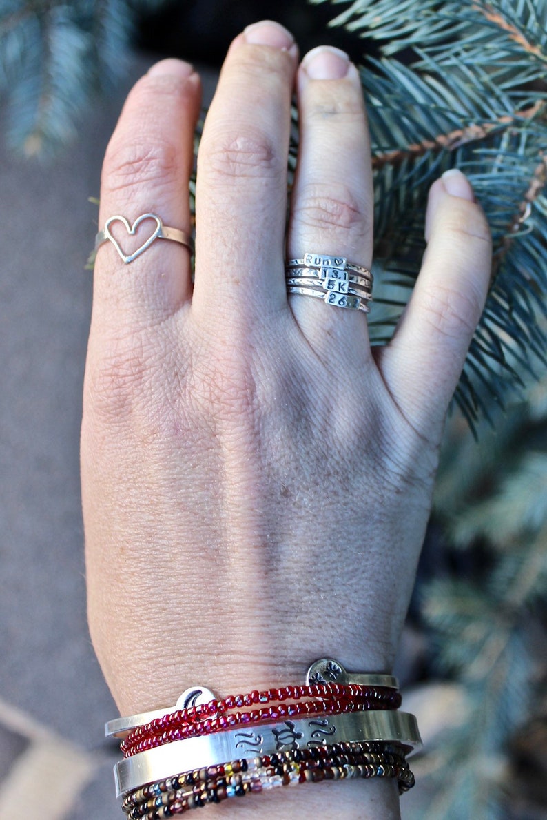 Runner Ring Rings for Runners Solid Sterling Silver Etsy