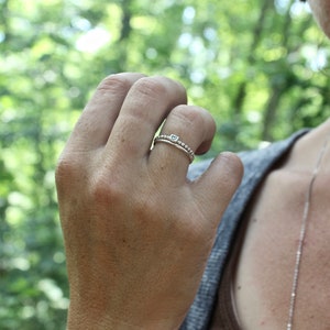 Sterling Silver Stacking Ring, Minimalist Solid Sterling Ring, Silver Ring, Sterling Silver Ring, Dainty Sterling Silver Ring, Stackable image 7