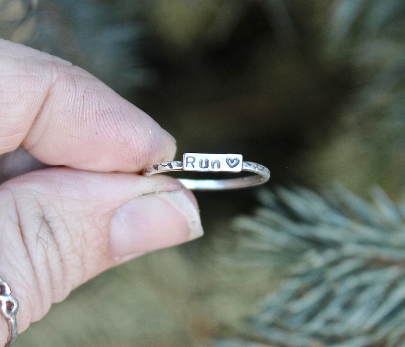 Runner Ring Rings for Runners Solid Sterling Silver Etsy
