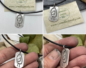 Artwork Charm, Your Child's Drawing Charm, Kid's artwork, Gift for Mom or Dad, Child's Real Drawing Sterling Silver Charm, Father's Day Gift