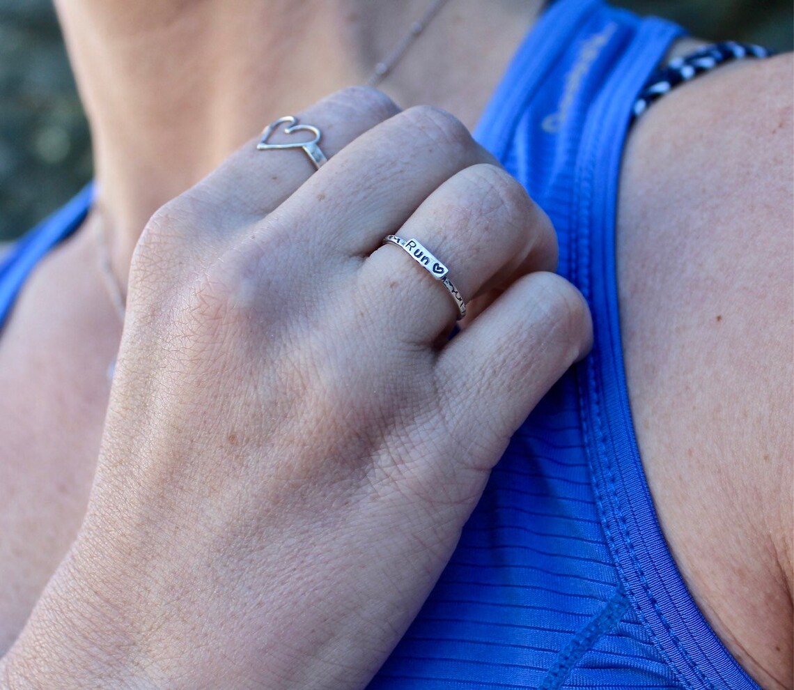 Runner Ring Rings for Runners Solid sterling silver Etsy