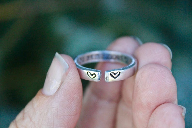 You Are Enough Ring Inspirational and Adjustable Ring Gift Etsy