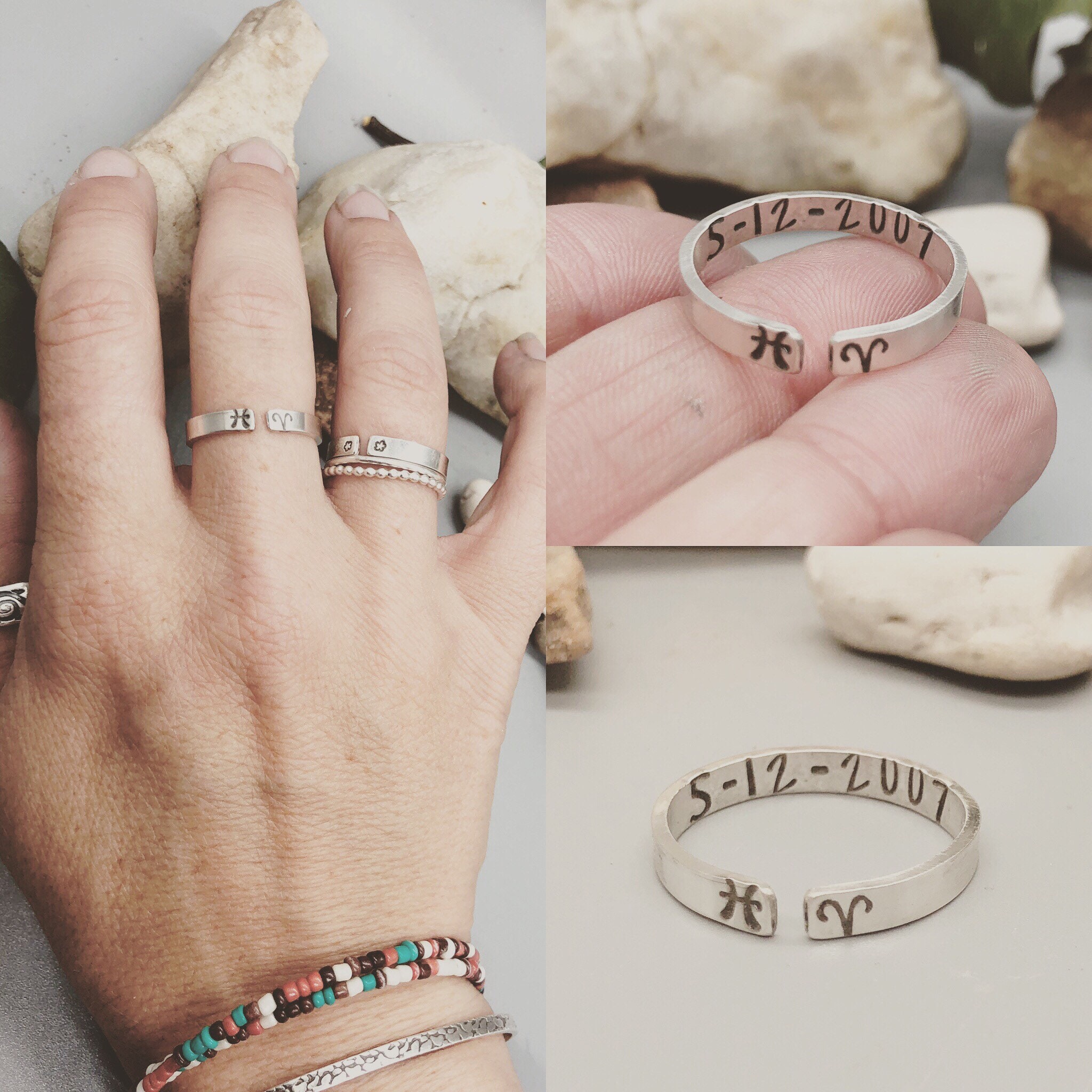 Zodiac Sign Couples Ring, Ring for Couples, Anniversary Ring Zodiac, …