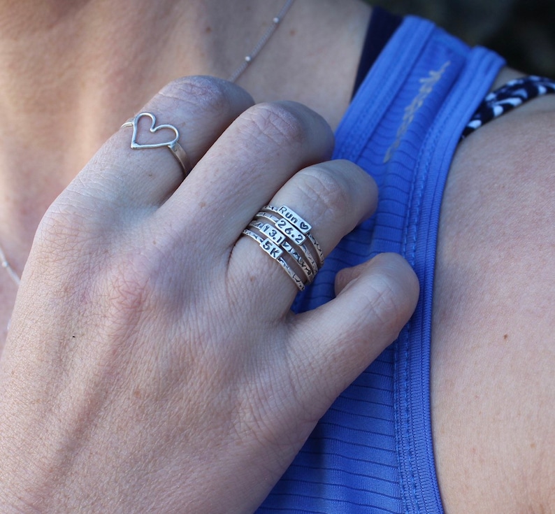 Runner Ring Rings for Runners Solid Sterling Silver Etsy