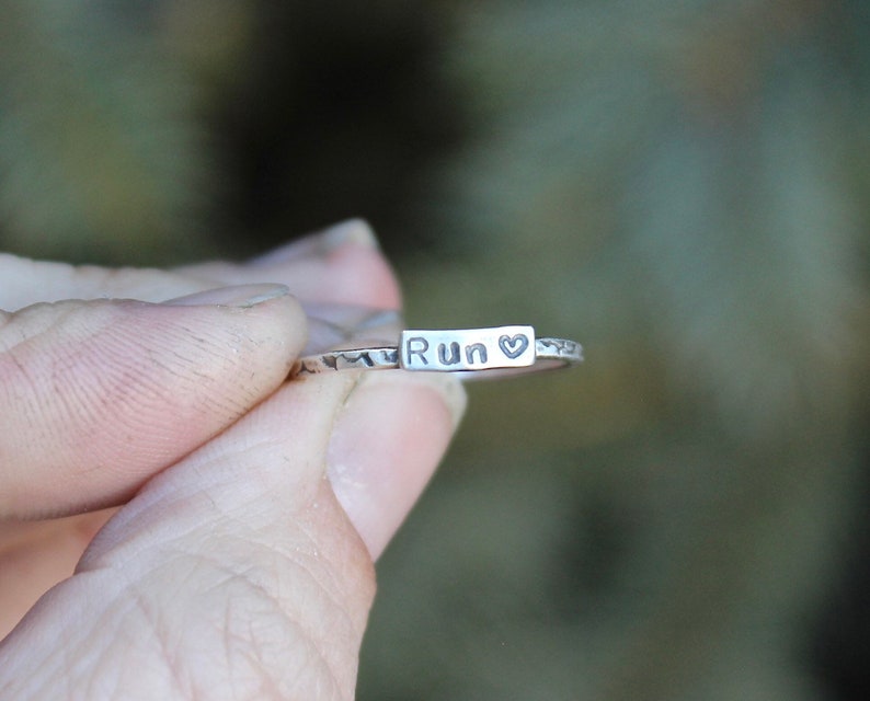 Runner Ring Rings for Runners Solid sterling silver Etsy