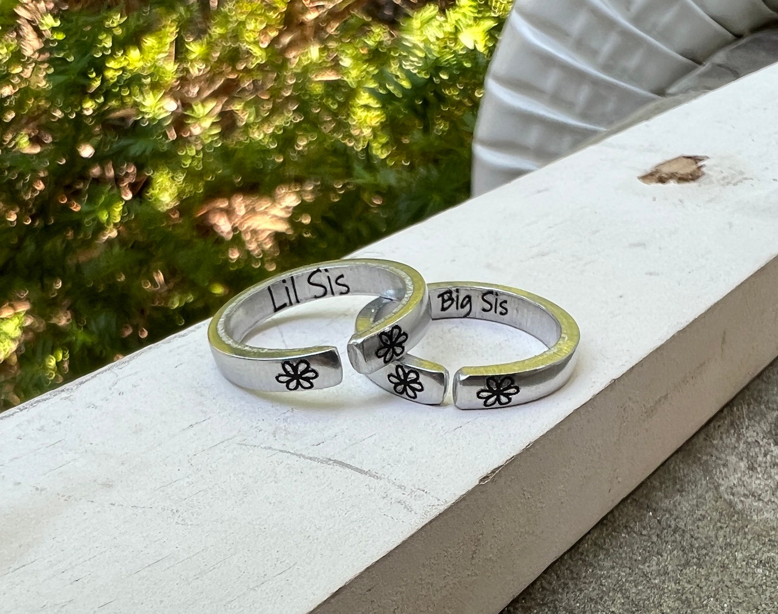 Sibling Rings Sister Rings Big Lil Sister Ring Best Friend Jewelry Best - Etsy