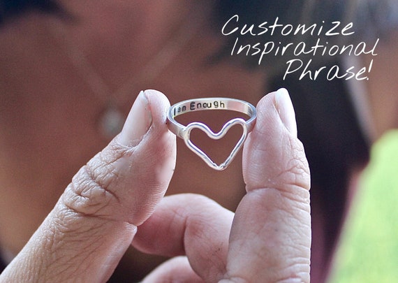 Etsy i am enough ring best sale